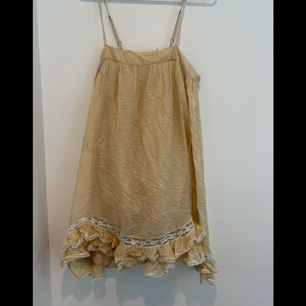 mes demoiselles boho dress with lace trim